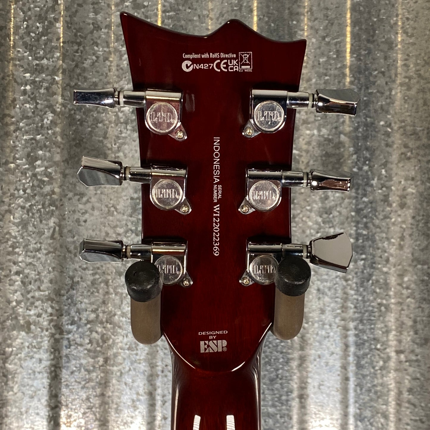 ESP LTD EC-256 Flame Dark Brown Sunburst Guitar LEC256FMDBSB #2369 Used