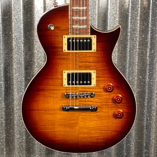 ESP LTD EC-256 Flame Dark Brown Sunburst Guitar LEC256FMDBSB #2722 Used
