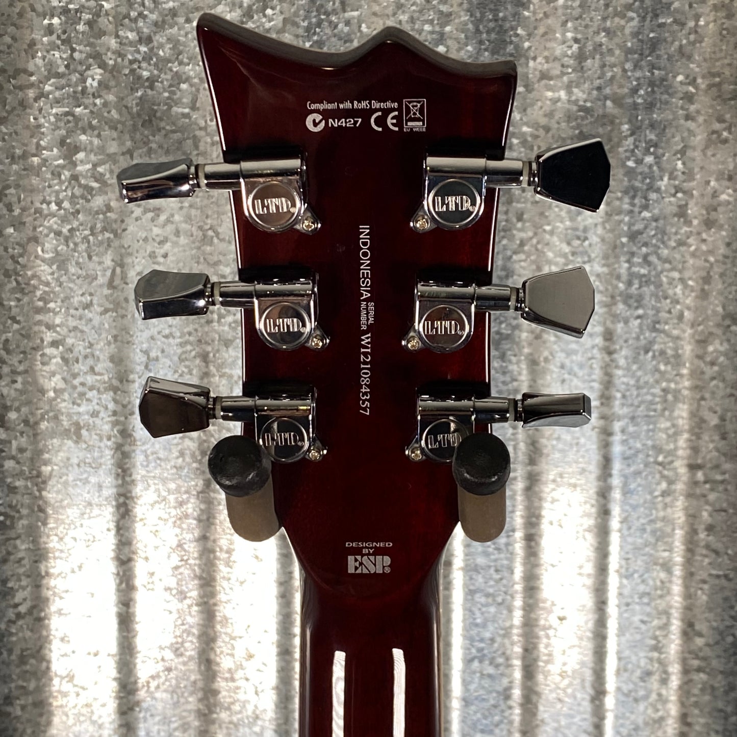 ESP LTD EC-256 Flame Dark Brown Sunburst Guitar LEC256FMDBSB #4357 Used