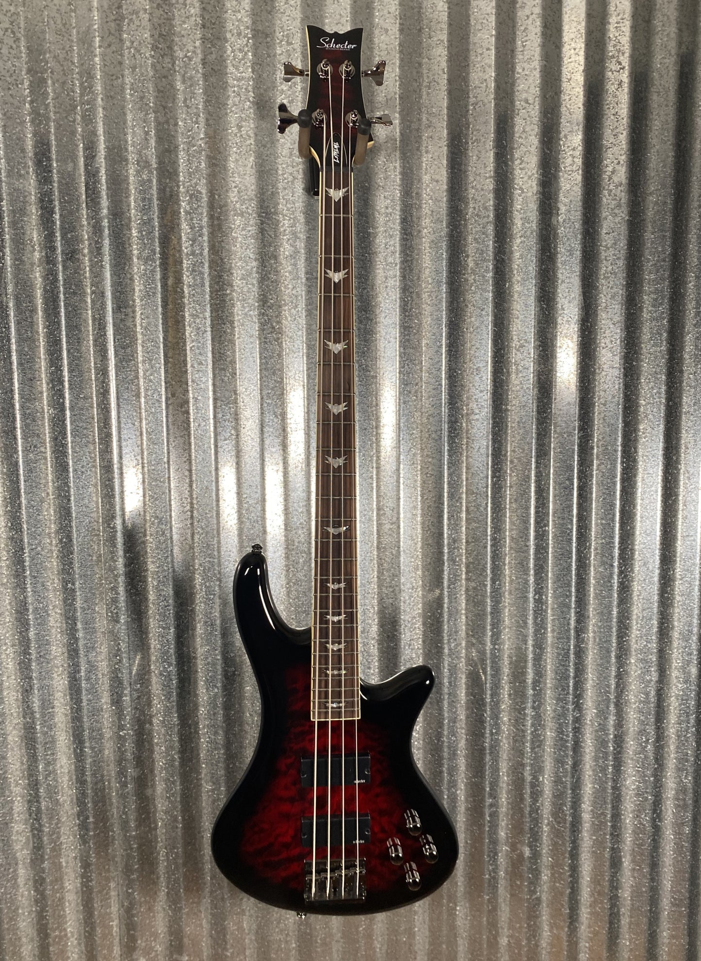 Schecter Stiletto Extreme-4 4 String Bass Black Cherry #0442