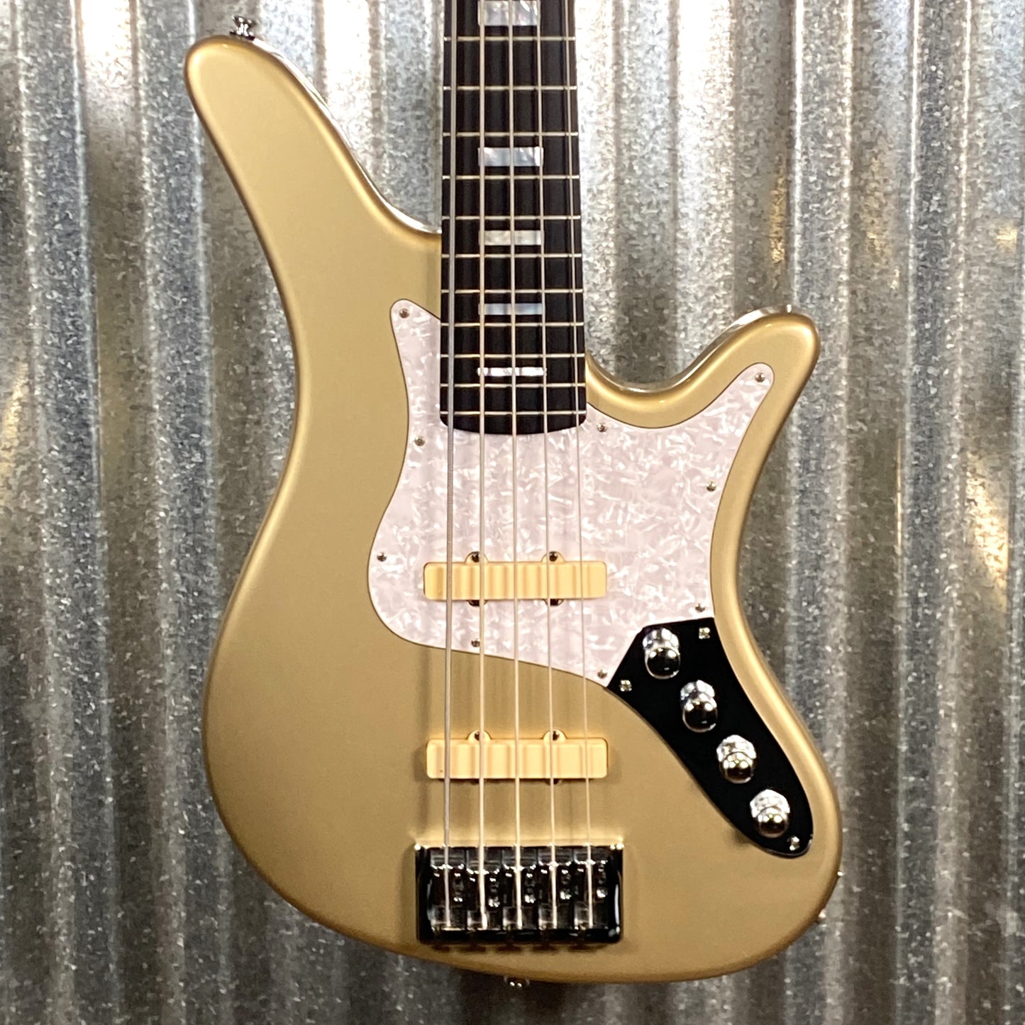 Carvin USA SB5000 5 String Bass Shoreline Gold & Bag #94955 Used