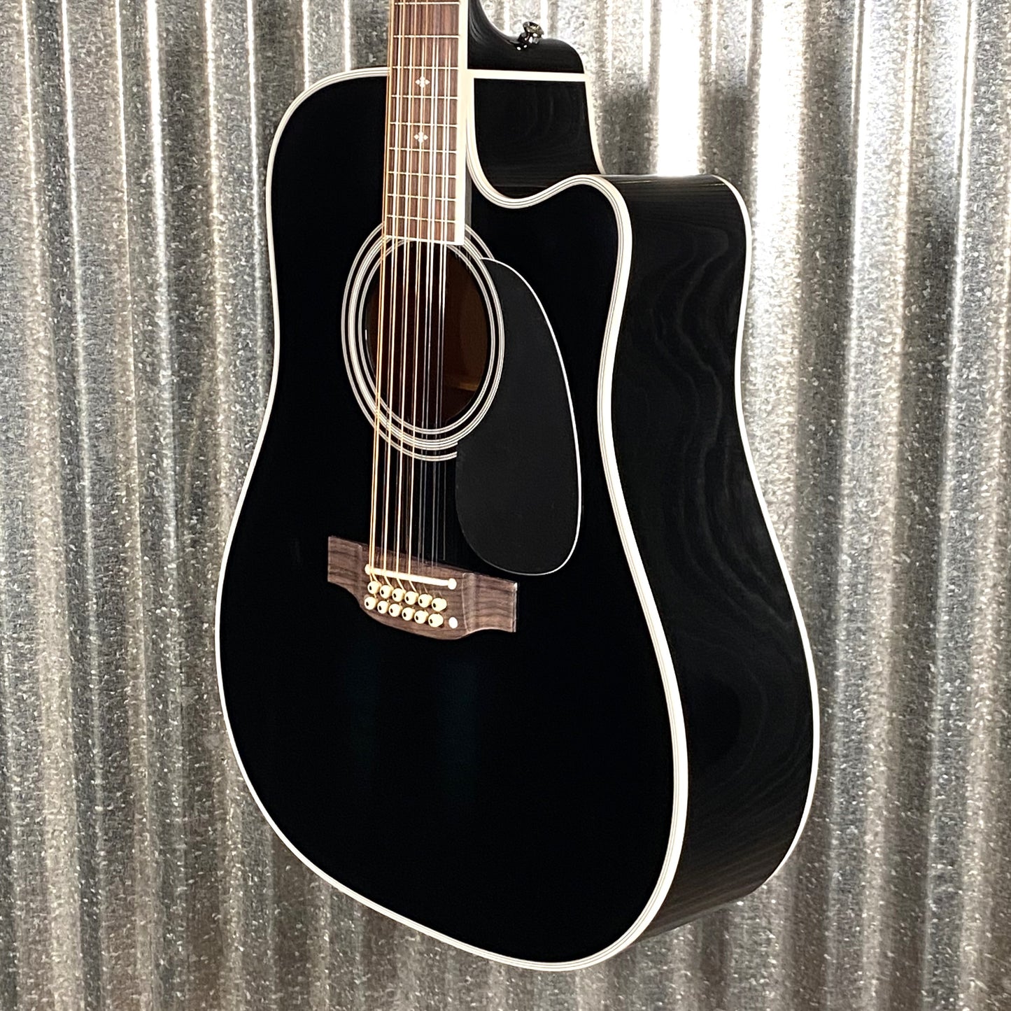 Takamine EF381SC Cutaway 12 String Acoustic Electric Guitar Black & Case Japan #0172