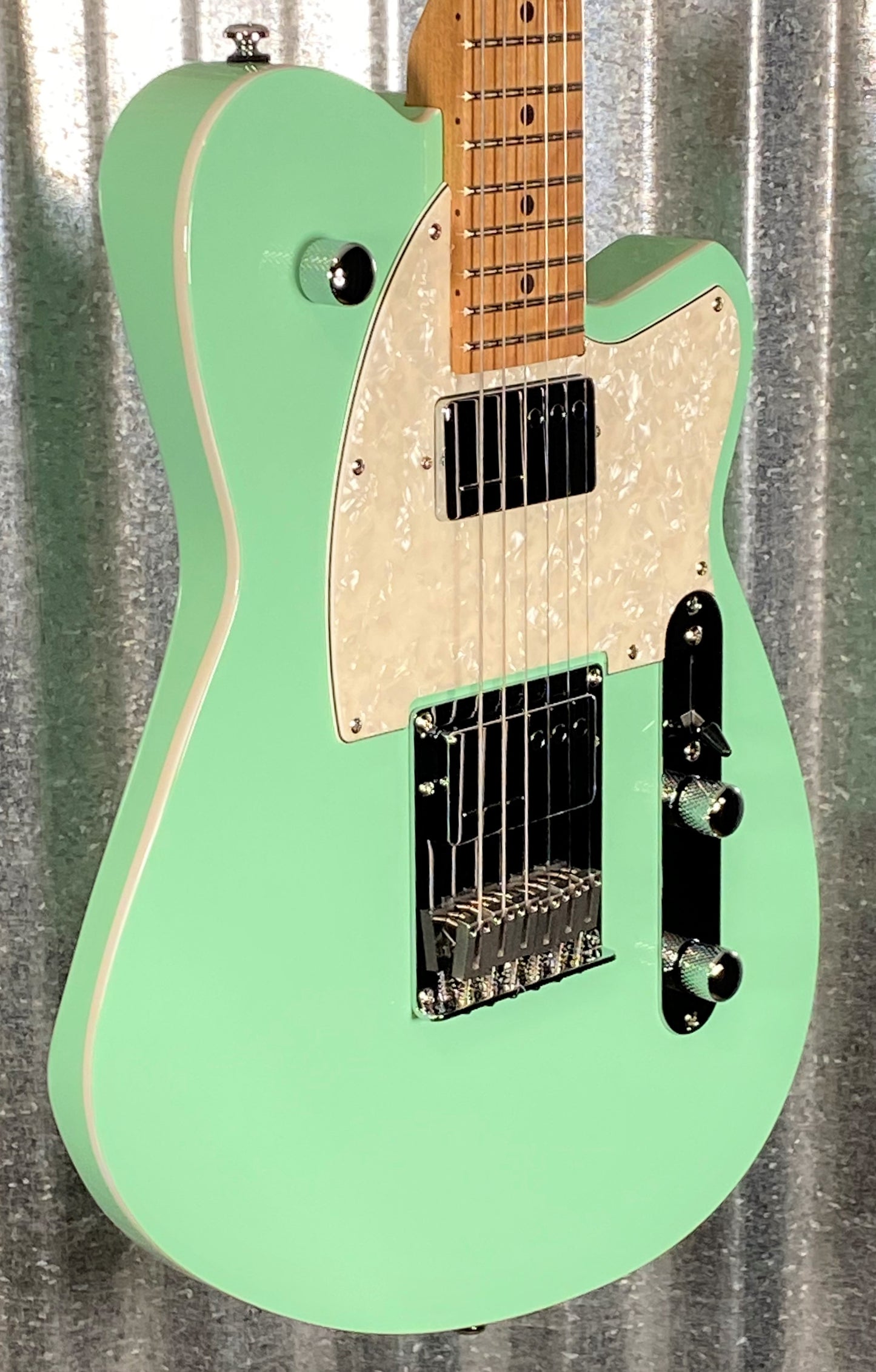 Reverend Crosscut Oceanside Green Guitar & Case #9839