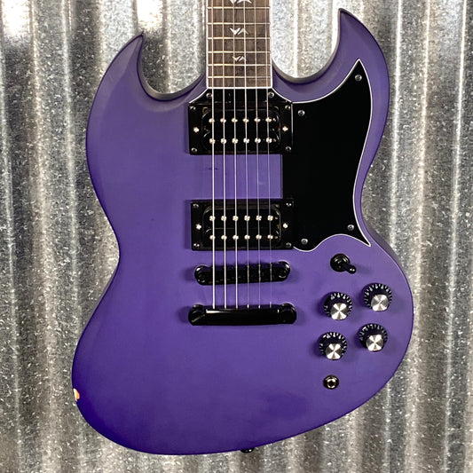 Westcreek Racer Offset SG Purple Satin Solid Body Guitar #0128 Used