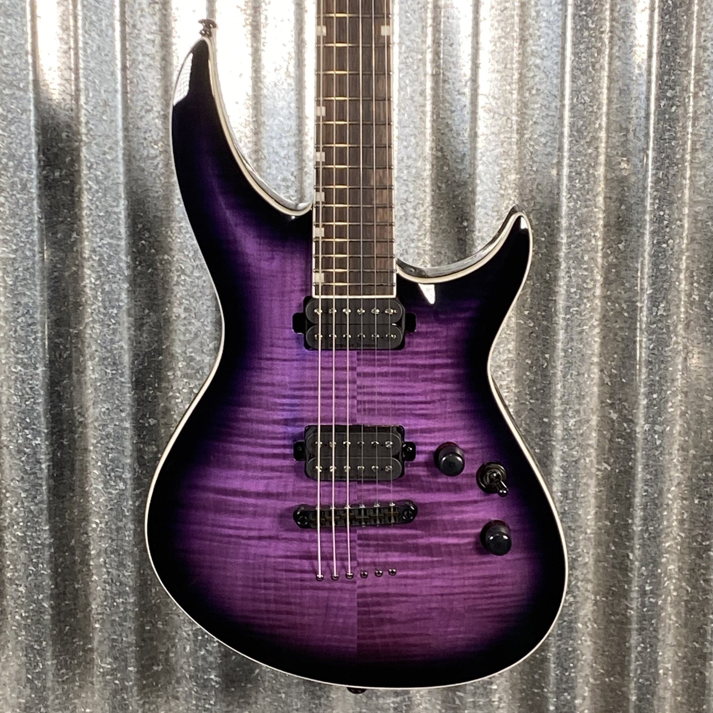 ESP LTD H3-1000 See Thru Purple Guitar LH31000FMSTPSB #1696 Used