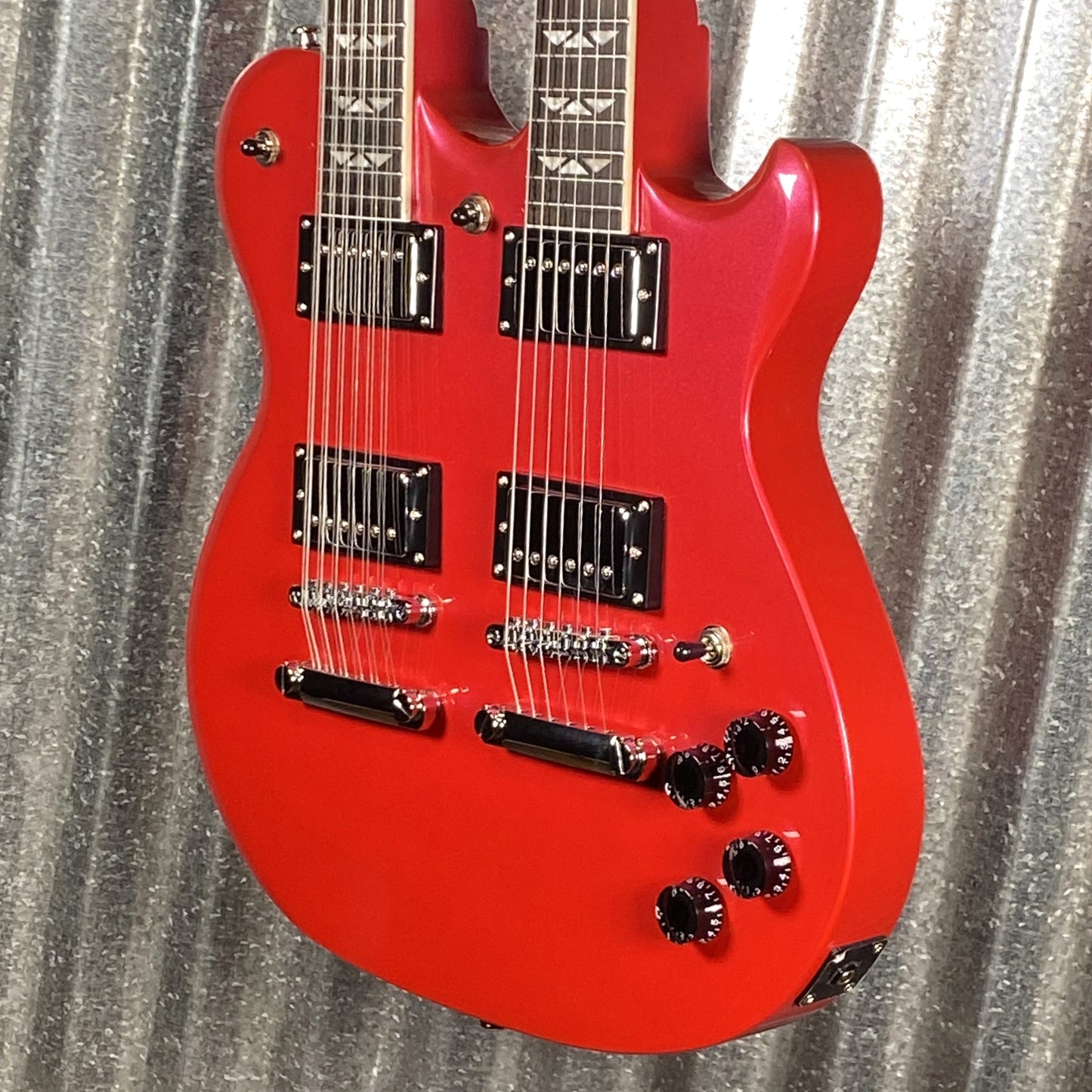 Westcreek Guitars Double Trouble Double Neck 12 & 6 String Red #0051 Used