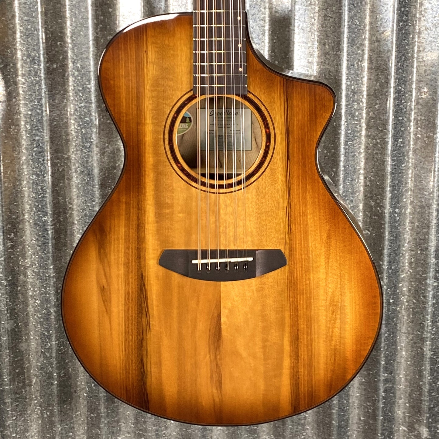 Breedlove Pursuit Exotic S Concert Amber 12 String CE Myrtlewood Acoustic Electric Guitar PSCN49XCEMYMY #5102