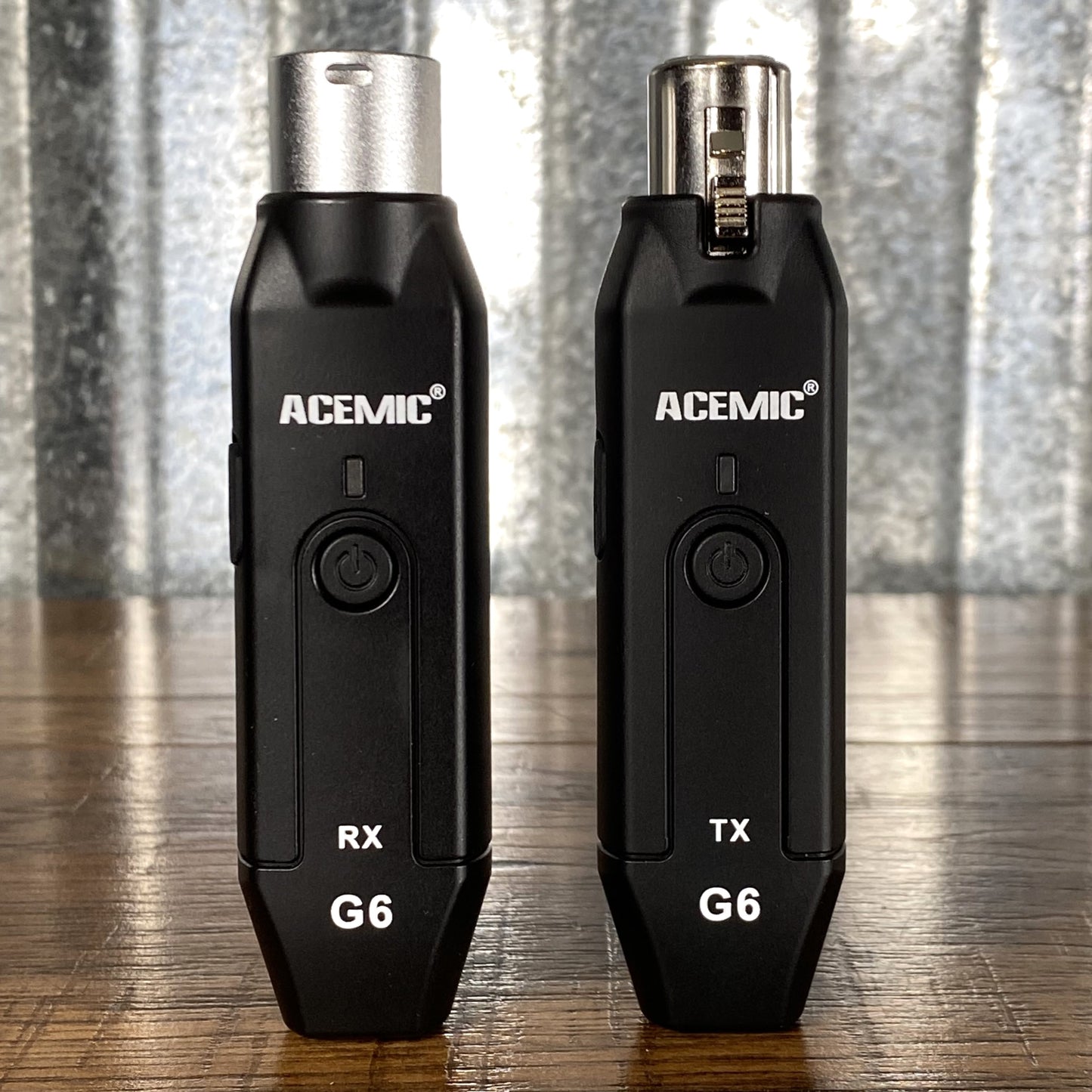 Acemic G6 2.4GHz Plug On XLR Wireless Microphone Transmitter & Receiver Used