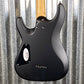 Schecter C-6 Deluxe Satin Black Guitar #0025