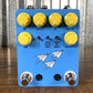 JHS Pedals Flight Delay Reverse Analog Digital with Chorus & Vibrato Guitar Effect Pedal Blue