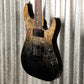 Schecter C-1 Standard Black Fade Burst Burl Guitar #0031