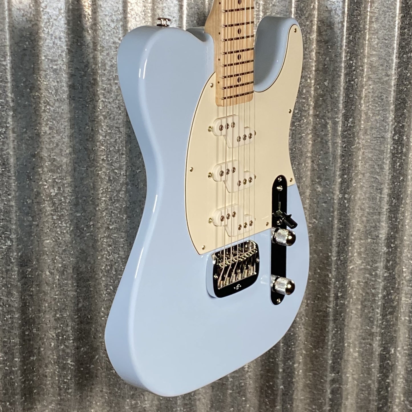 G&L USA Fullerton Deluxe ASAT Z3 Sonic Blue Guitar & Bag #8058