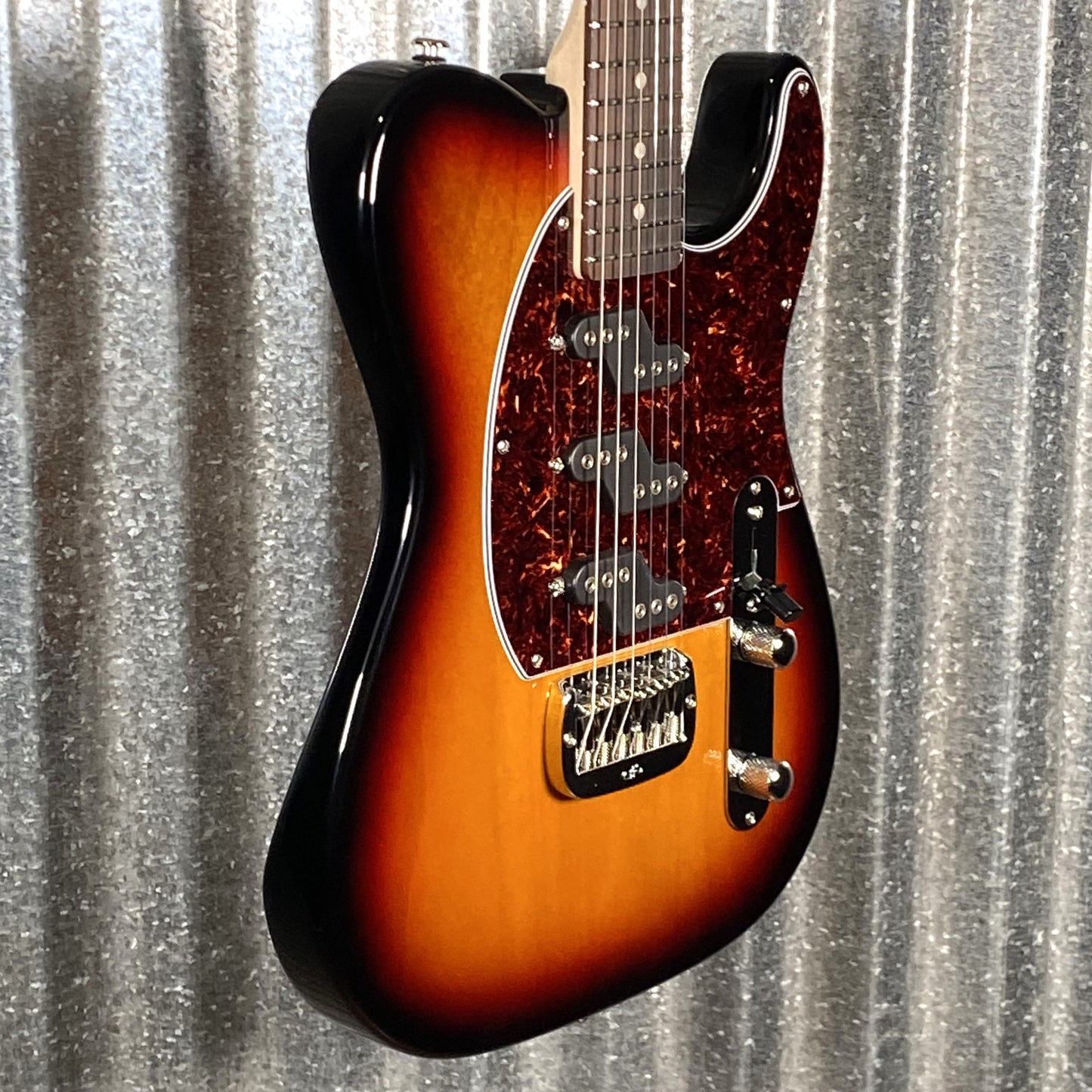 G&L USA Fullerton Deluxe ASAT Z3 3 Tone Sunburst Guitar & Bag #8011