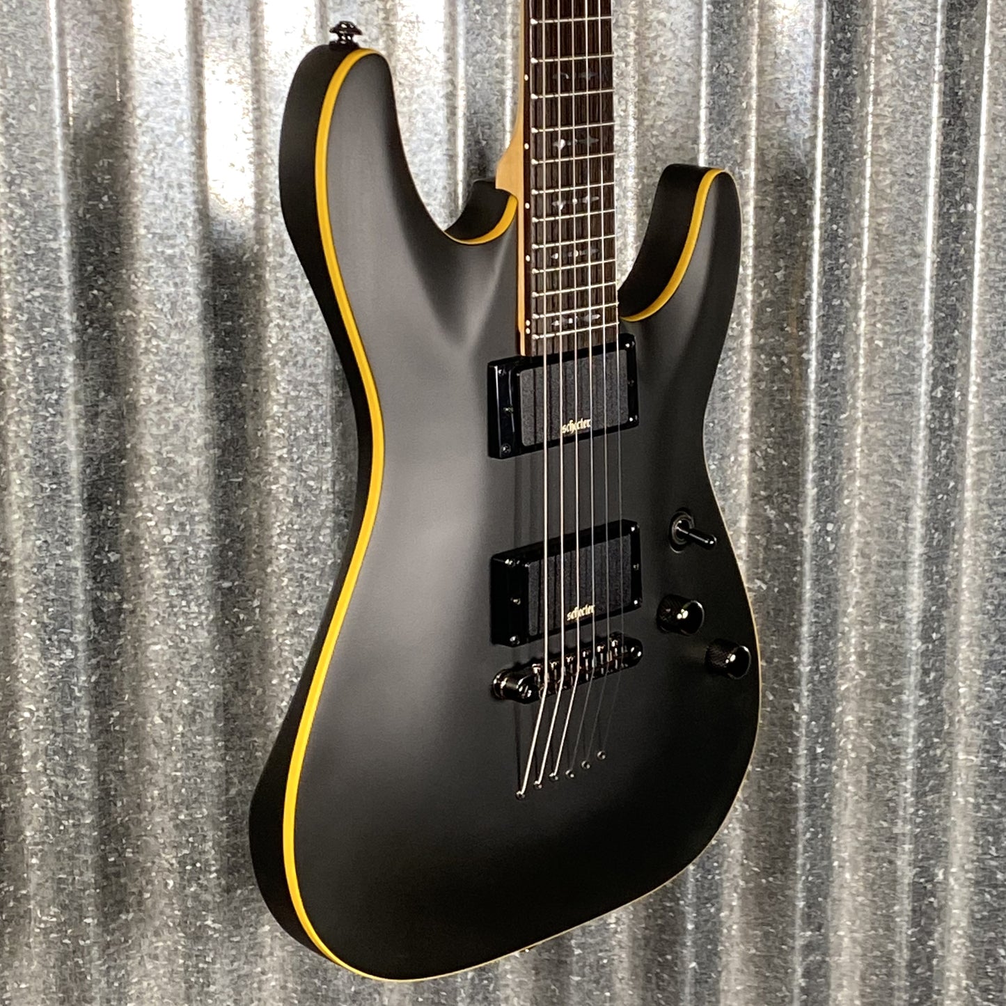 Schecter Demon 6 Aged Black Satin Guitar #0001