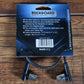 Warwick Rockboard Flat Patch MIDI Cable 11.81" Black 3 Pack MIDI 30 BK 3PK