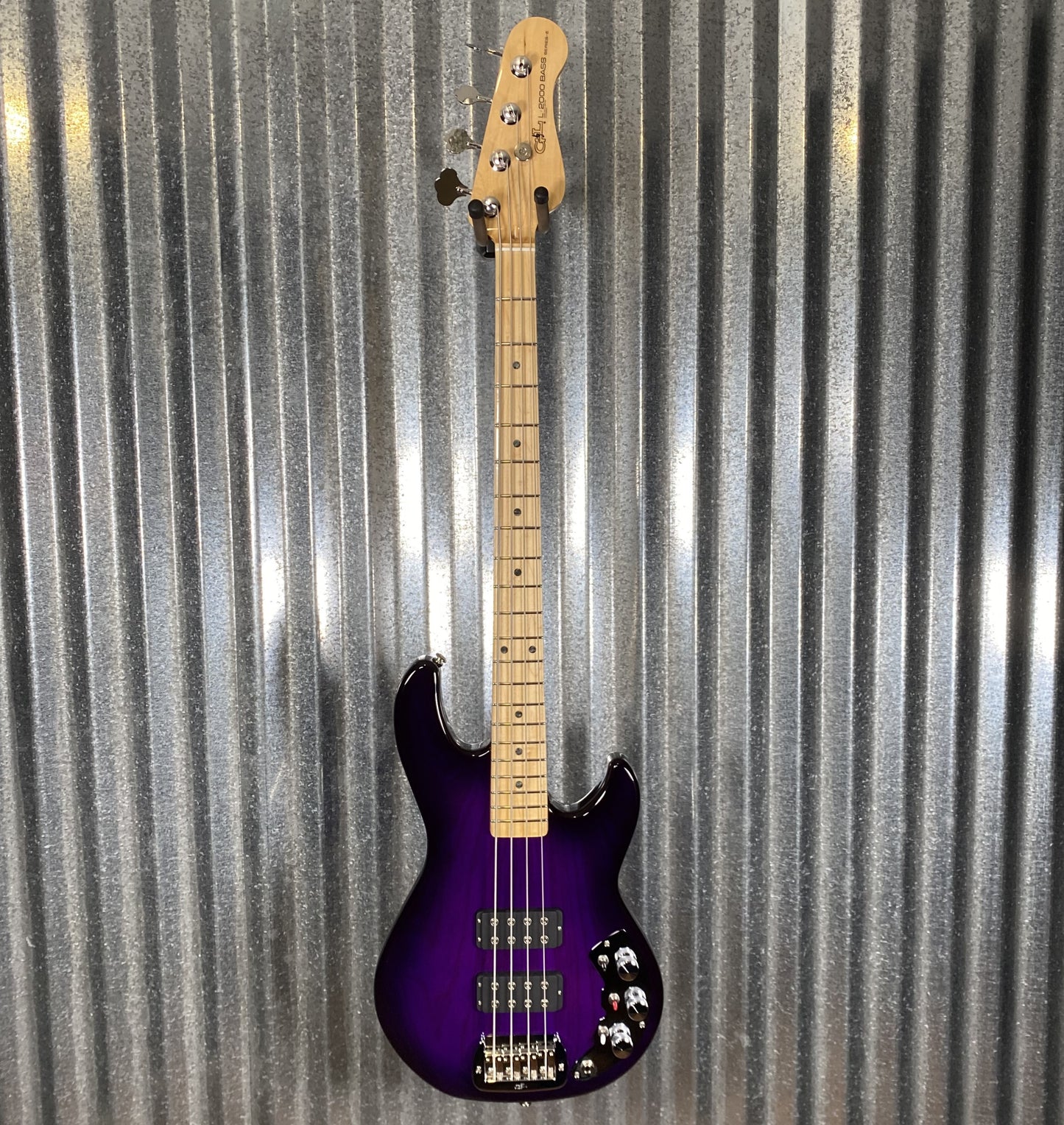 G&L USA CLF Research L-2000 Purpleburst 4 String Bass & Bag L2000 #2078
