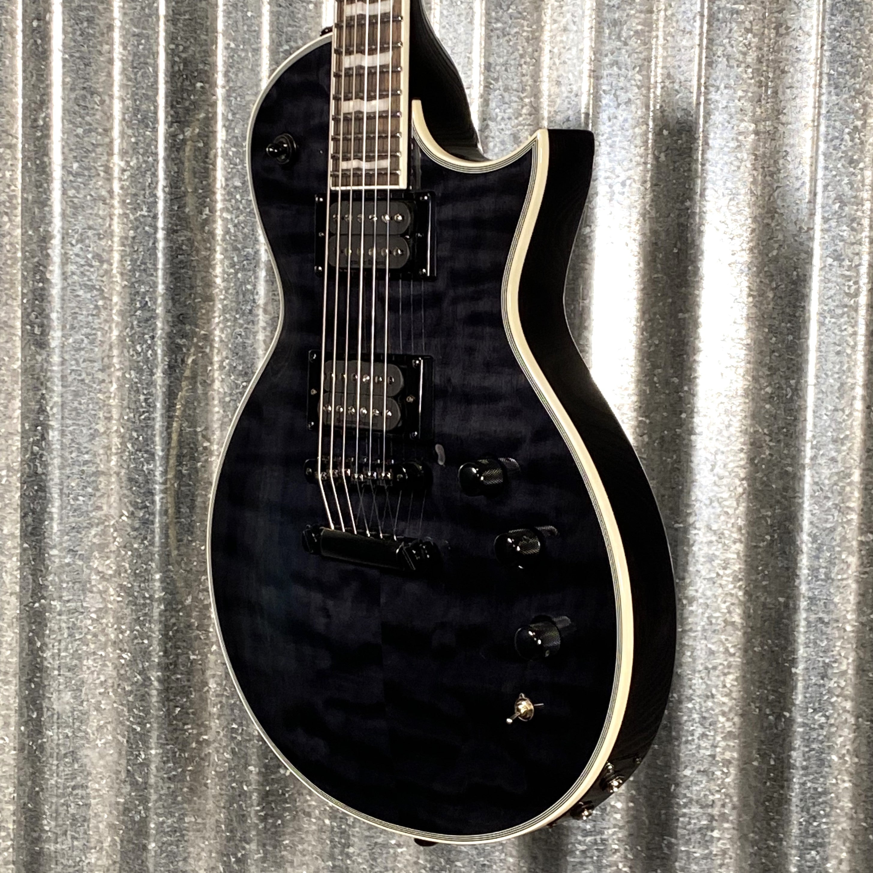 ウェーブ出品 ESP LTD EC-1000 Piezo Bridge Quilt Top See Through Black