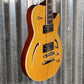 Reverend Limited Edition Roundhouse Semi Hollow Body Archtop Vintage Clear Natural Guitar #20 Blem