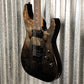 Schecter C-1 Standard Black Fade Burst Burl Guitar #0068