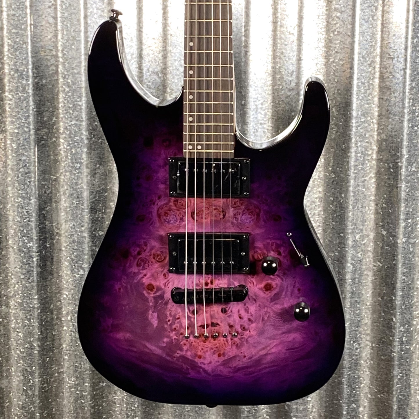 ESP LTD M-200DX Transparent Purple Burst Electric Guitar LM200DXNTPRB #0700