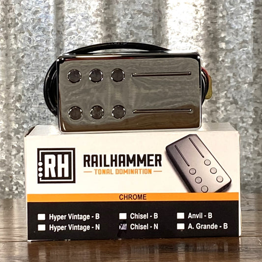 Railhammer Chisel Neck Chrome Humbucker Guitar Pickup