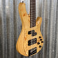 Schecter Reaper 5 String Bass Poplar Burl Top Natural Satin #1783