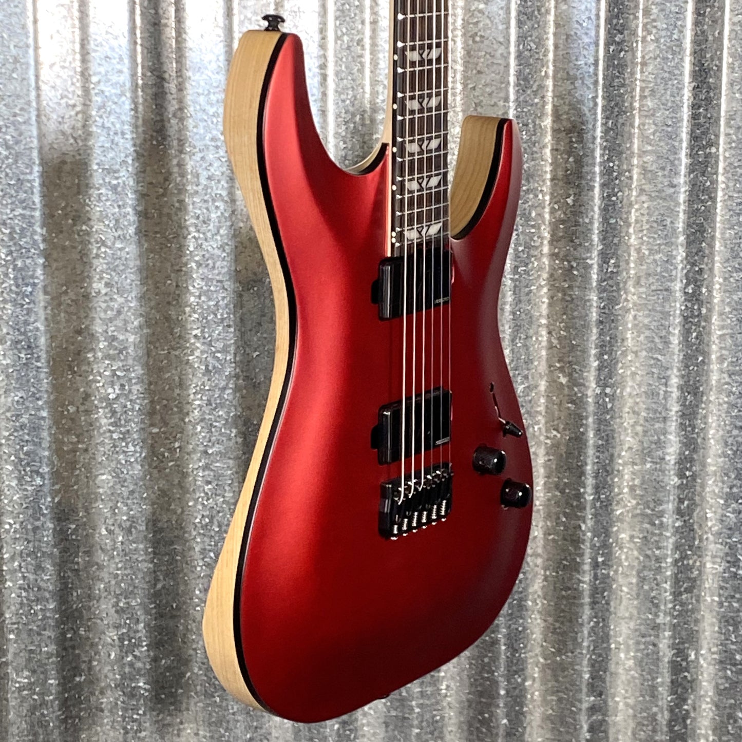 Schecter C-1 SLS Custom Hardtail Fishman Pickups Racing Red Guitar #1740