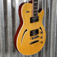 Reverend Limited Edition Roundhouse Semi Hollow Body Archtop Vintage Clear Natural Guitar Blem #11
