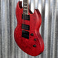 ESP LTD Viper-1000 Evertune See Thru Black Cherry Satin Guitar LVIPER1000ETQMSTBCS #2728 Used