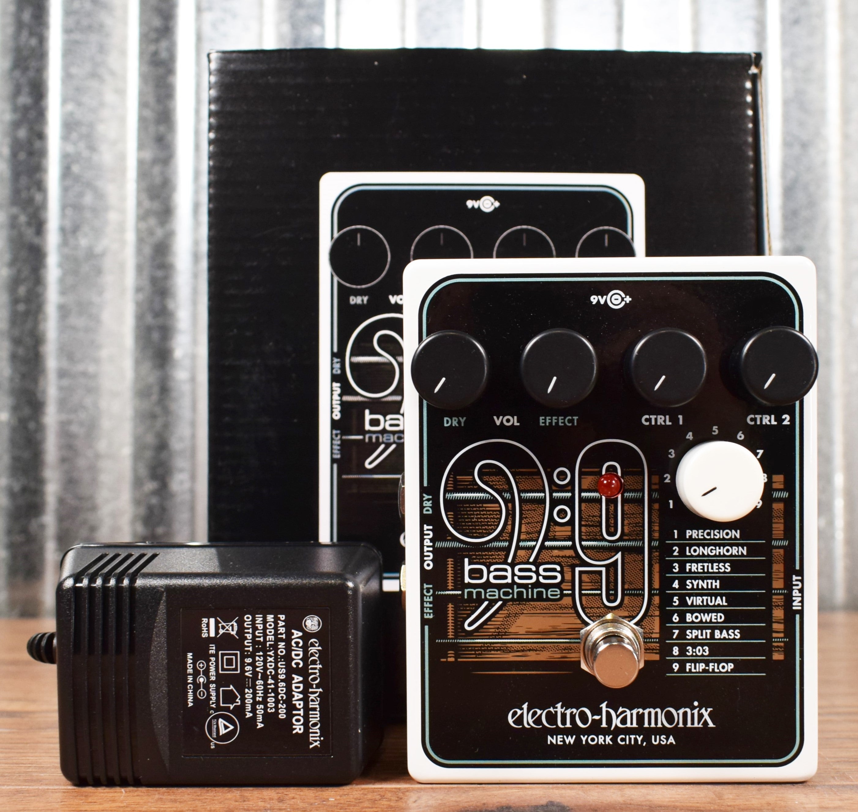 ehx bass9 pedal Electro Harmonix BASS9 Bass Machine Guitar Pedal