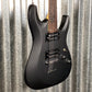 Schecter C-6 Deluxe Satin Black Guitar #0025