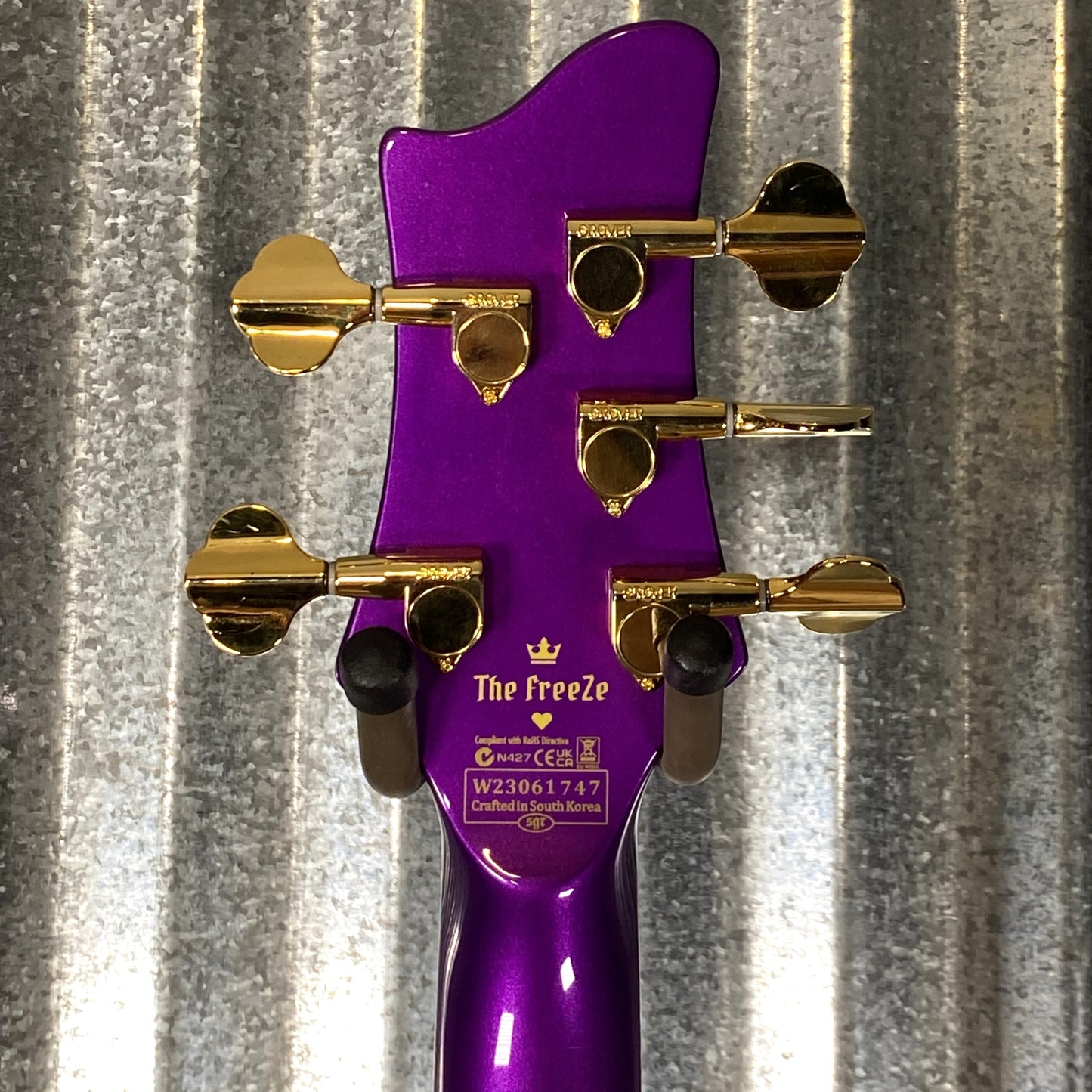 Schecter FreeZesicle-5 Ricky "Freeze" Smith Morris Day and the Time 5 String Bass Freeze Purple Blem #1747