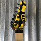 ESP LTD GL-200MT George Lynch Yellow Tiger Stripe Graphic Guitar GL200MT #1400 Used