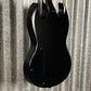 Westcreek Racer Offset SG Black Satin Body Guitar #0043 Used