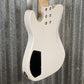 G&L USA Fullerton Deluxe ASAT 4 String Bass Alpine White & Bag #8080