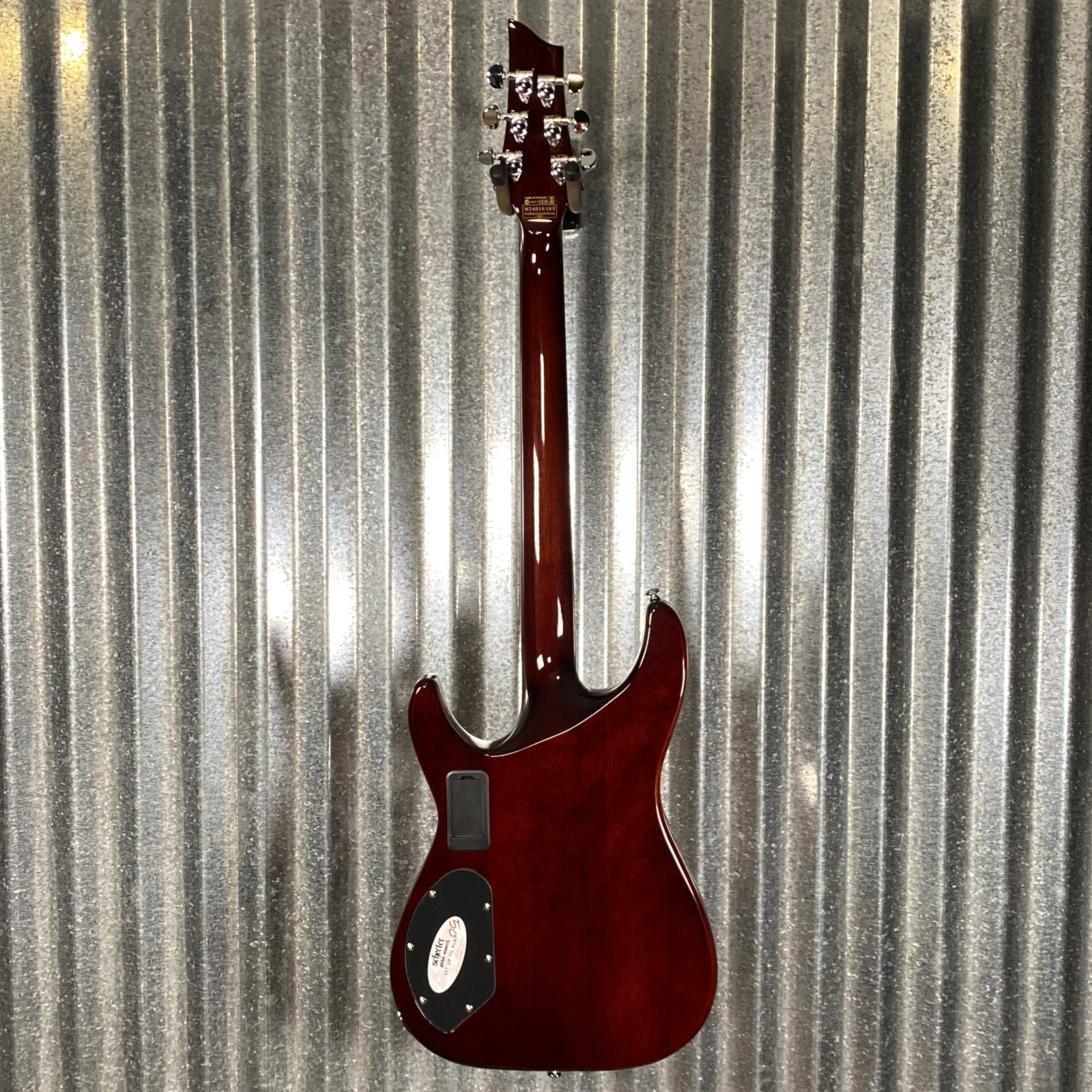 Schecter C1 E/A Classic Piezo Cat's Eye Flame Guitar #0383
