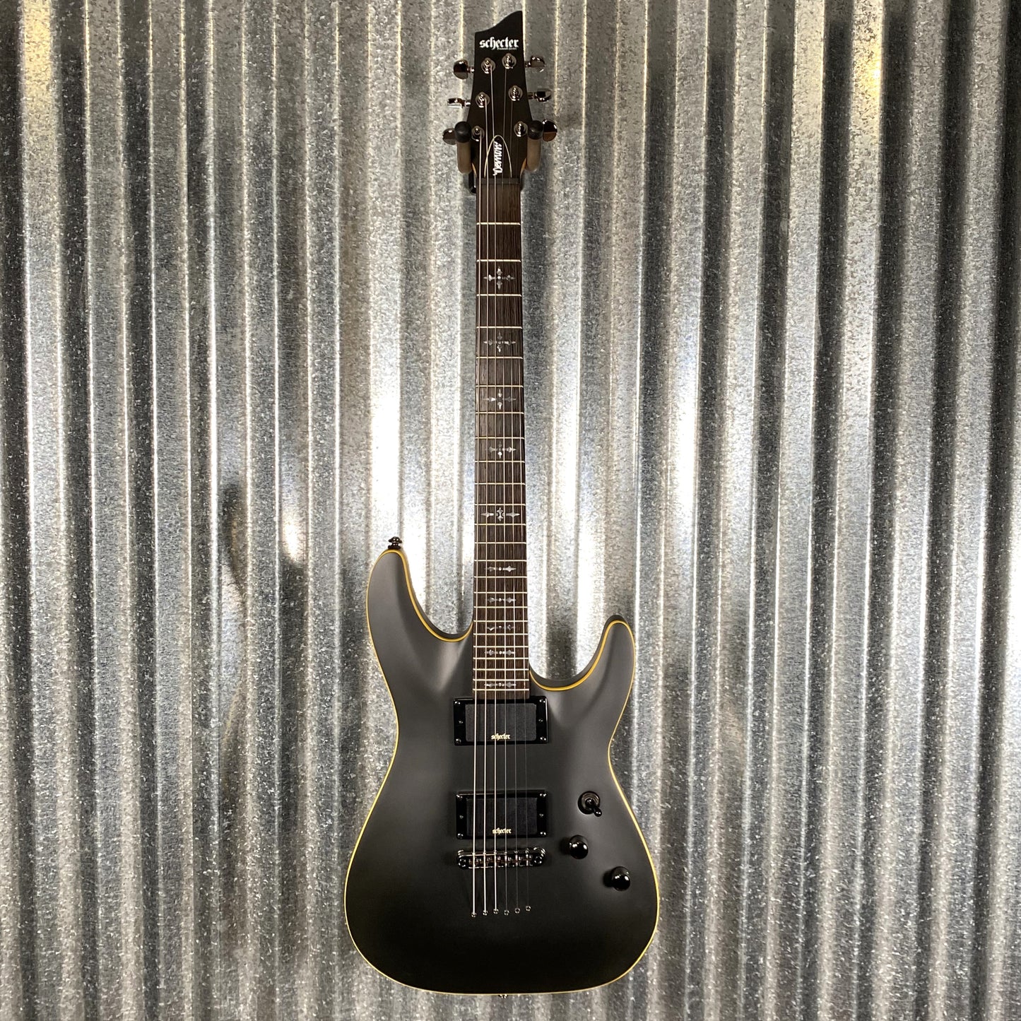 Schecter Demon 6 Aged Black Satin Guitar #0001