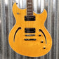 Reverend Limited Edition Manta Ray Semi Hollow Body Archtop Vintage Clear Natural Guitar #16 Blem