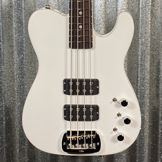 G&L USA Fullerton Deluxe ASAT 4 String Bass Alpine White & Bag #8080