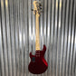 G&L USA CLF Research S-750 L-2500 Ruby Red Metallic 5 String Bass #3030 Used