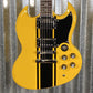 Westcreek Racer Offset SG Yellow Solid Body Guitar #0336 Used