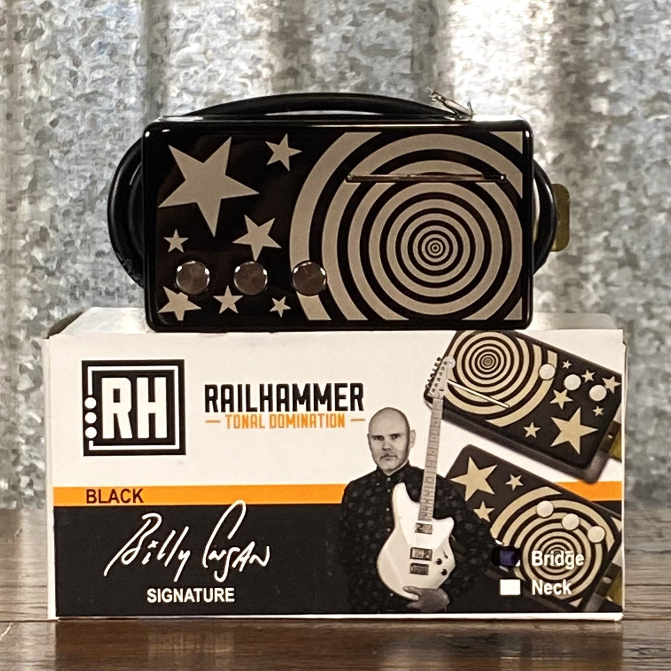 Railhammer Billy Corgan Z-One Bridge Black Humcutter Guitar Pickup