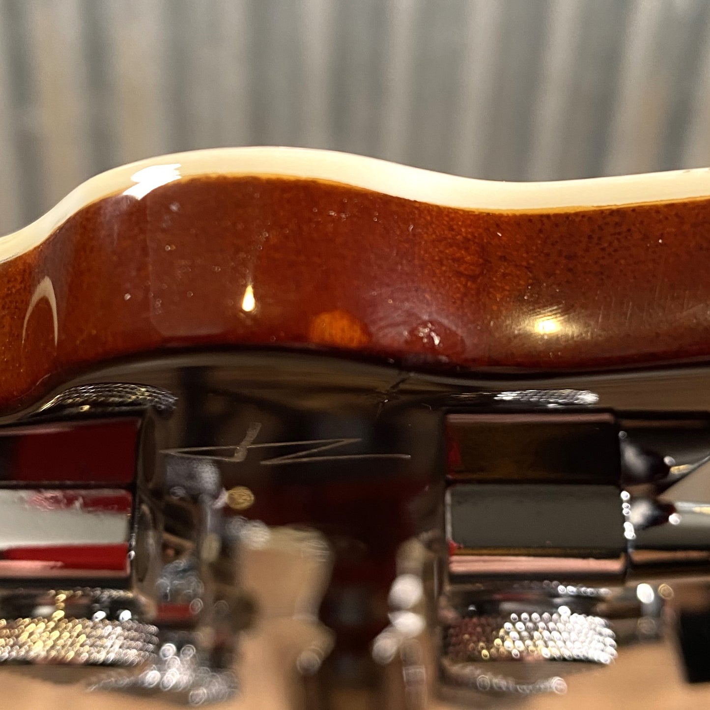 Reverend Limited Edition Manta Ray Semi Hollow Body Archtop Vintage Clear Natural Guitar #15 Blem
