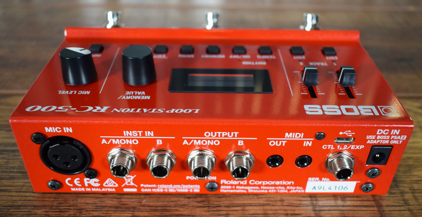 Boss RC-500 Two Track Stereo Looper Mixer Guitar Effect Pedal