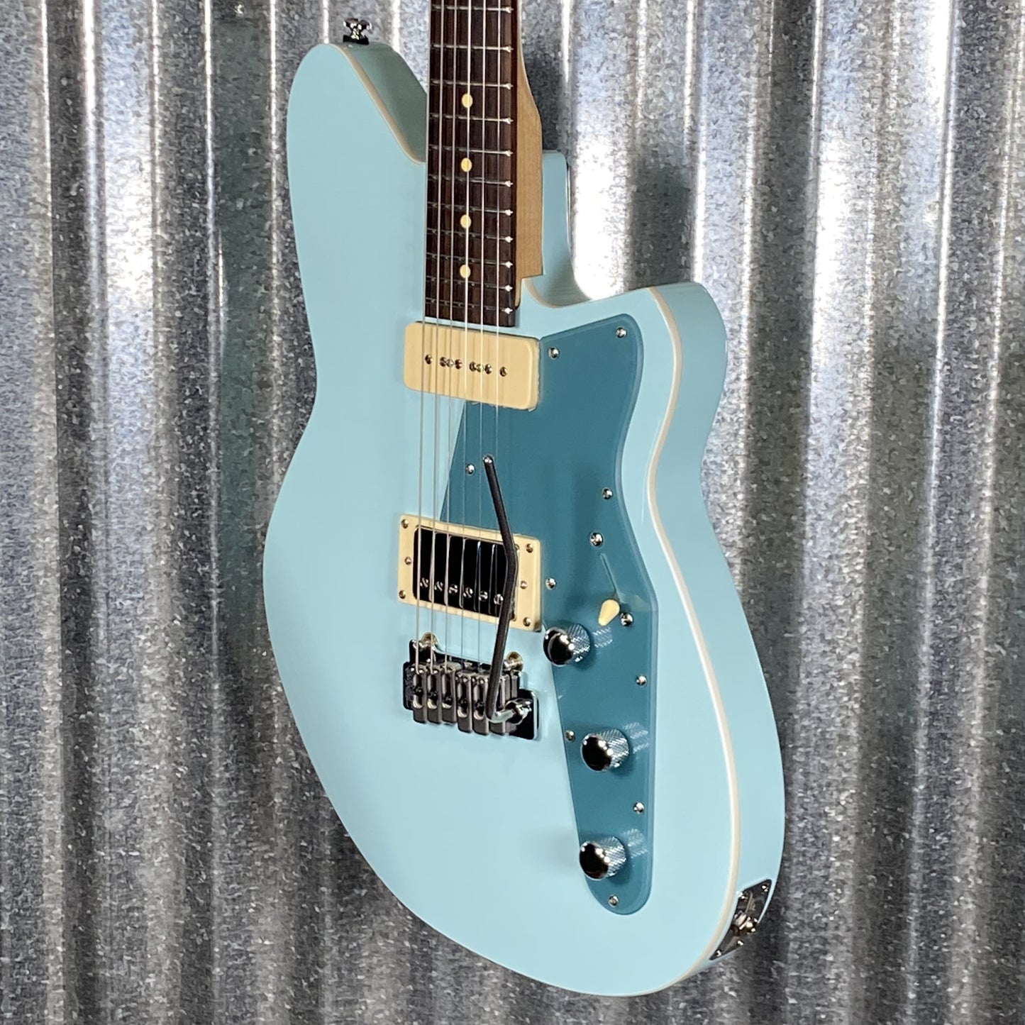 Reverend Double Agent W Chronic Blue Guitar & Case #56086