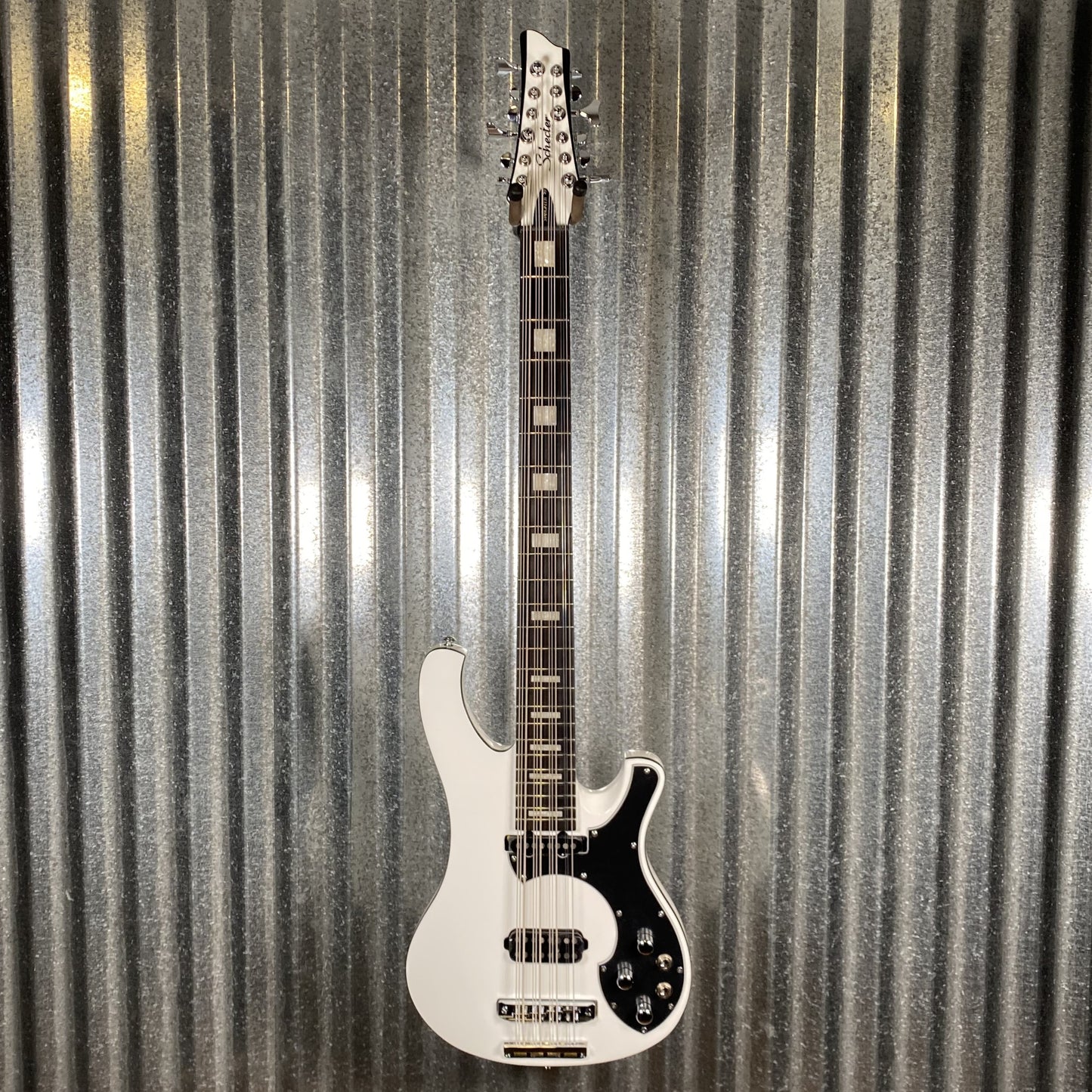 Schecter Stargazer 12 String Bass White #2457