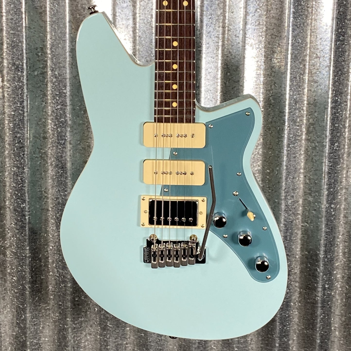 Reverend Six Gun HPP Chronic Blue Guitar & Case #54433