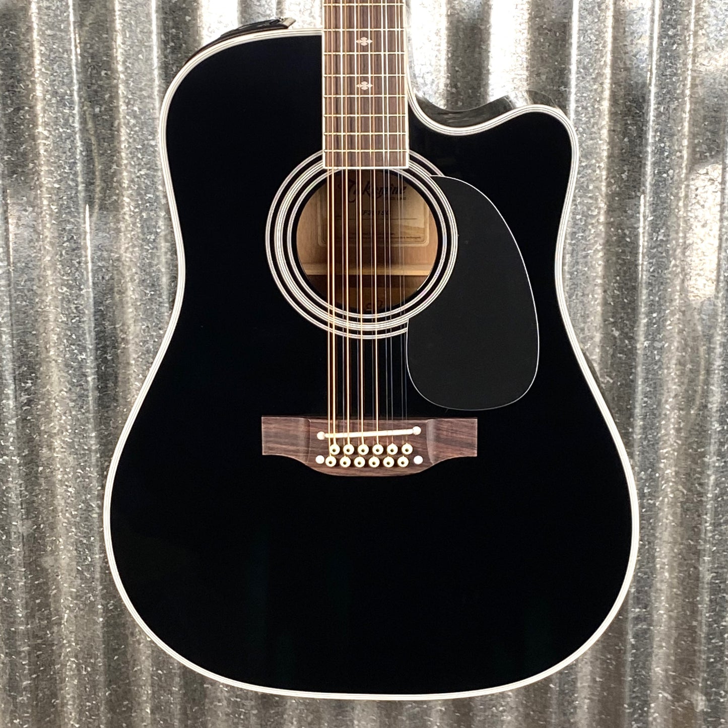 Takamine EF381SC Cutaway 12 String Acoustic Electric Guitar Black & Case Japan #0260