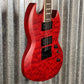 ESP LTD Viper-1000 Evertune See Thru Black Cherry Satin Guitar LVIPER1000ETQMSTBCS #1772 Used