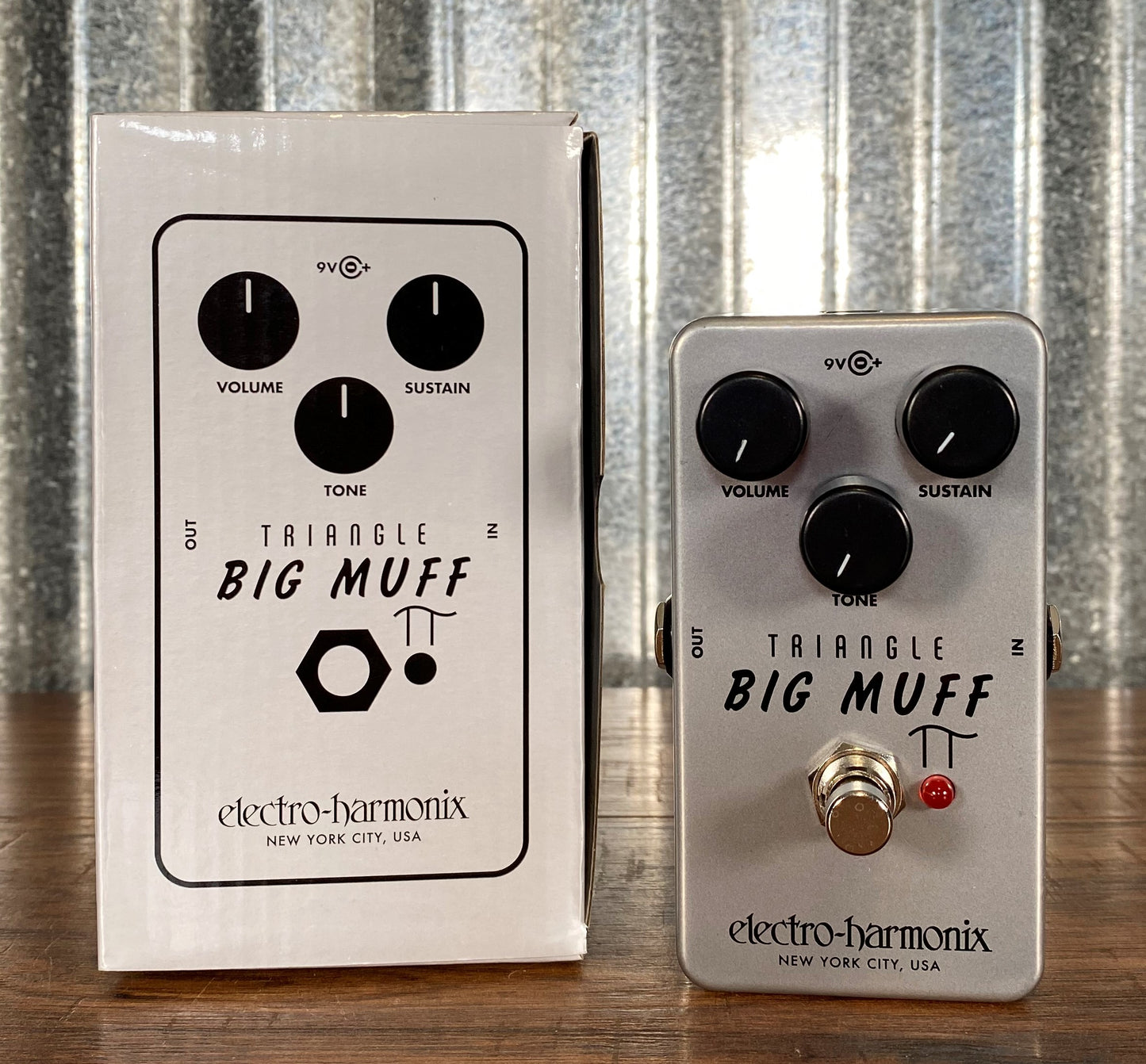 Electro-Harmonix EHX Triangle Buff Big Muff Pi Reissue Distortion Guitar Effect Pedal